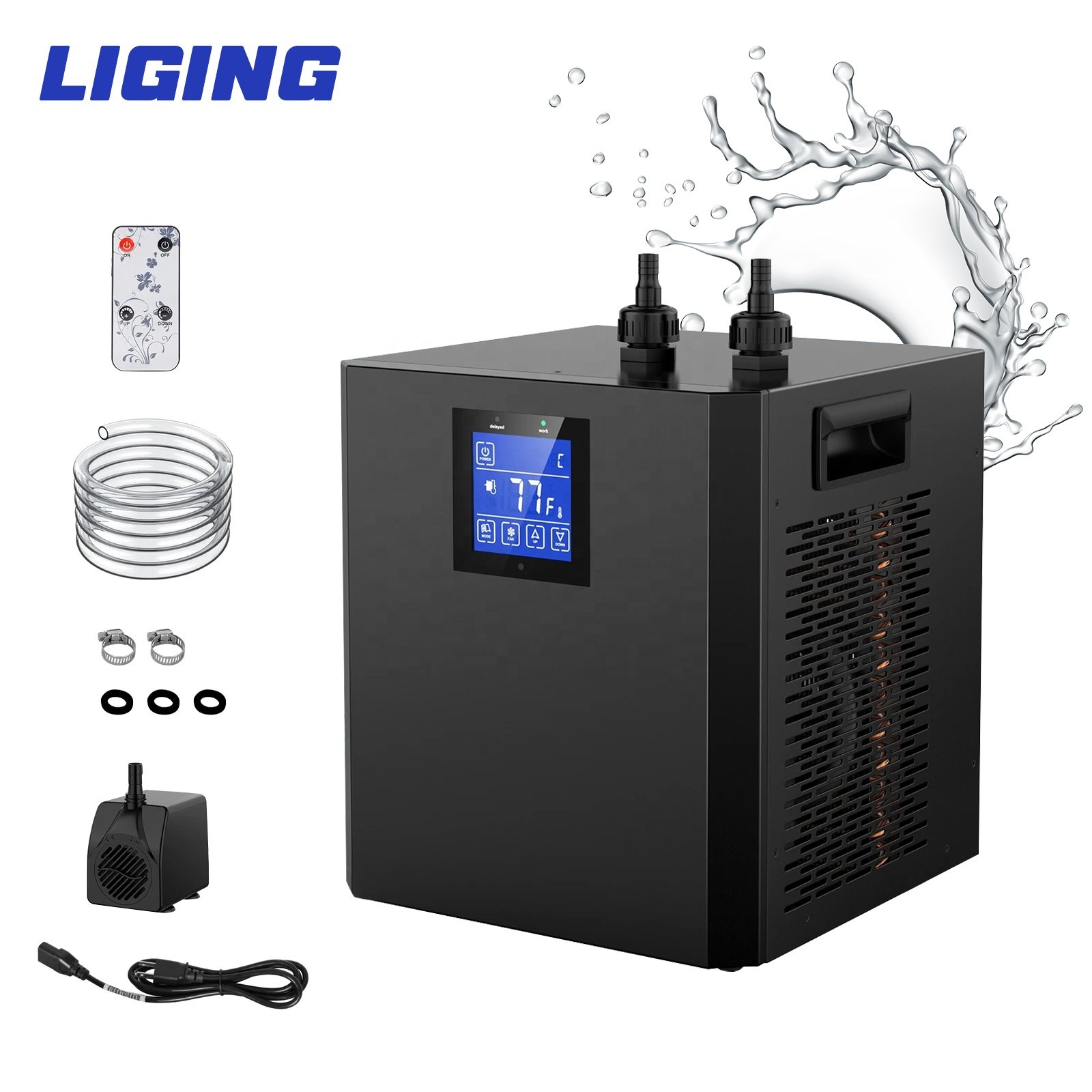 1/3hp Water Chiller Remote Control 220/110v 50Hz Water Cooler Chilling Equipment Cold Plunge Tub With Chiller Ice Bath for Sale