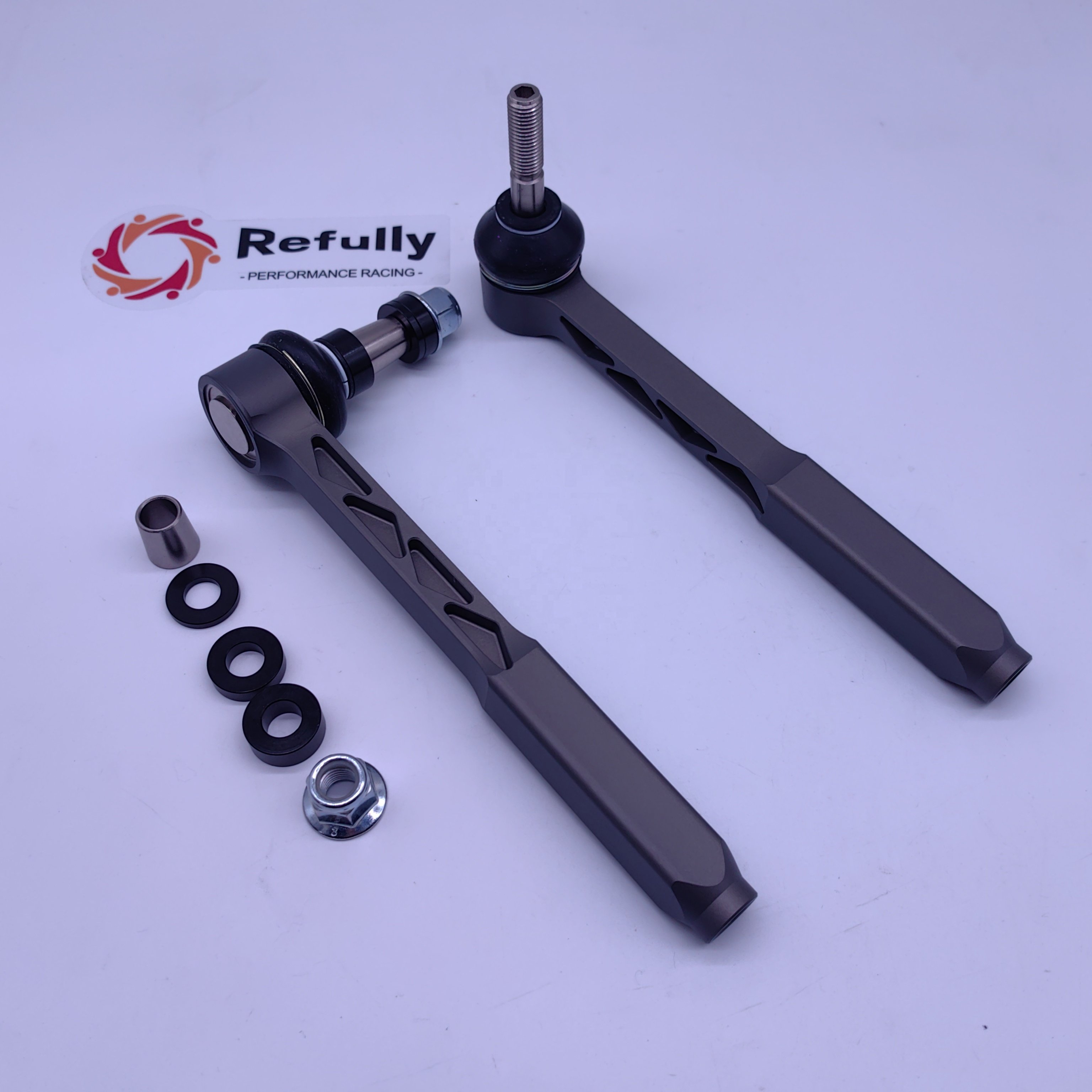 Bump Steer Adjustable Outer Tie Rod Ends Kit For Porsche 718/Boxster/Cayman CNC Billet Aluminium Made Spherical Bearings Heim Jo