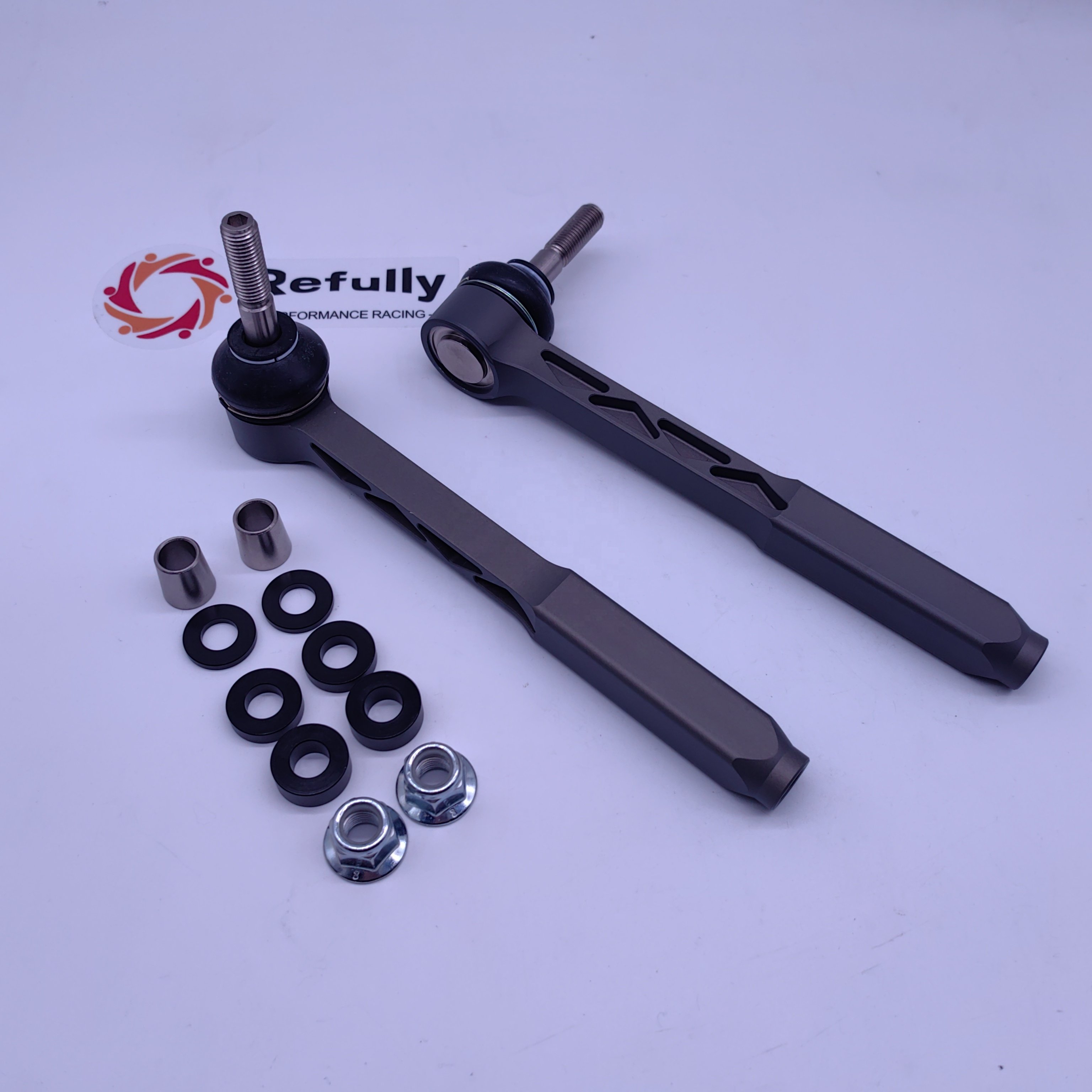 Bump Steer Adjustable Outer Tie Rod Ends Kit For Porsche 718/Boxster/Cayman CNC Billet Aluminium Made Spherical Bearings Heim Jo