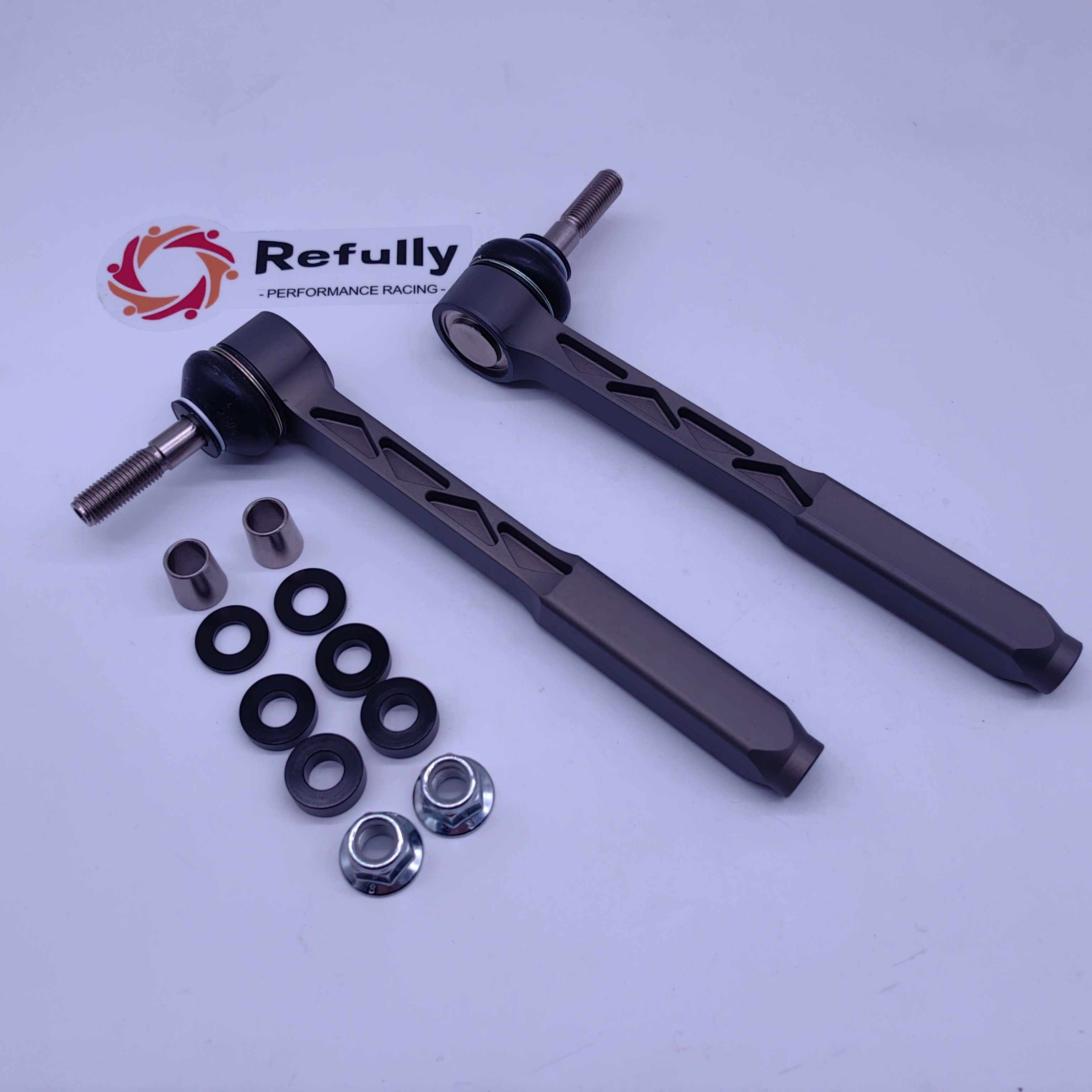 Bump Steer Adjustable Outer Tie Rod Ends Kit For Porsche 718/Boxster/Cayman CNC Billet Aluminium Made Spherical Bearings Heim Jo