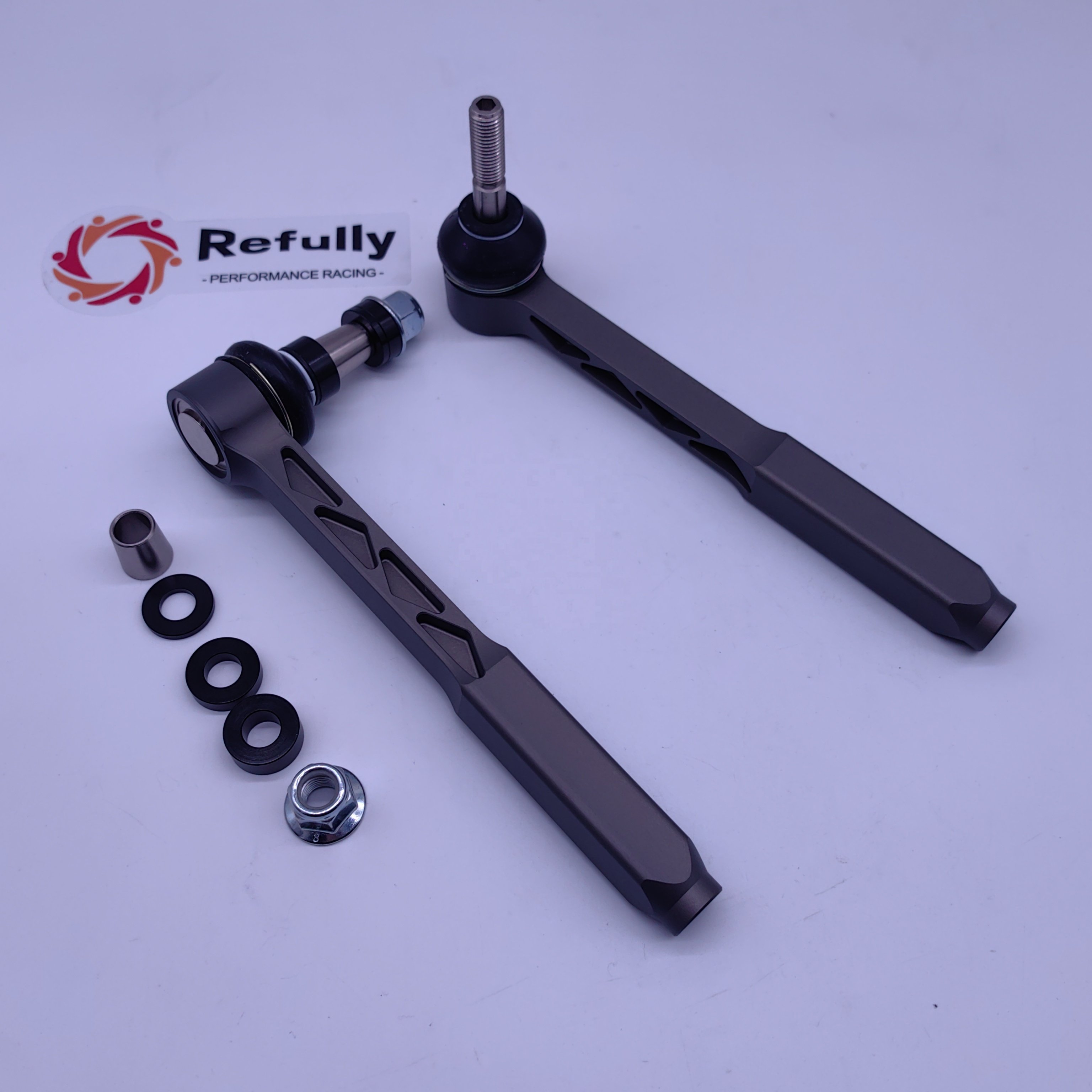 Bump Steer Adjustable Outer Tie Rod Ends Kit For Porsche 718/Boxster/Cayman CNC Billet Aluminium Made Spherical Bearings Heim Jo