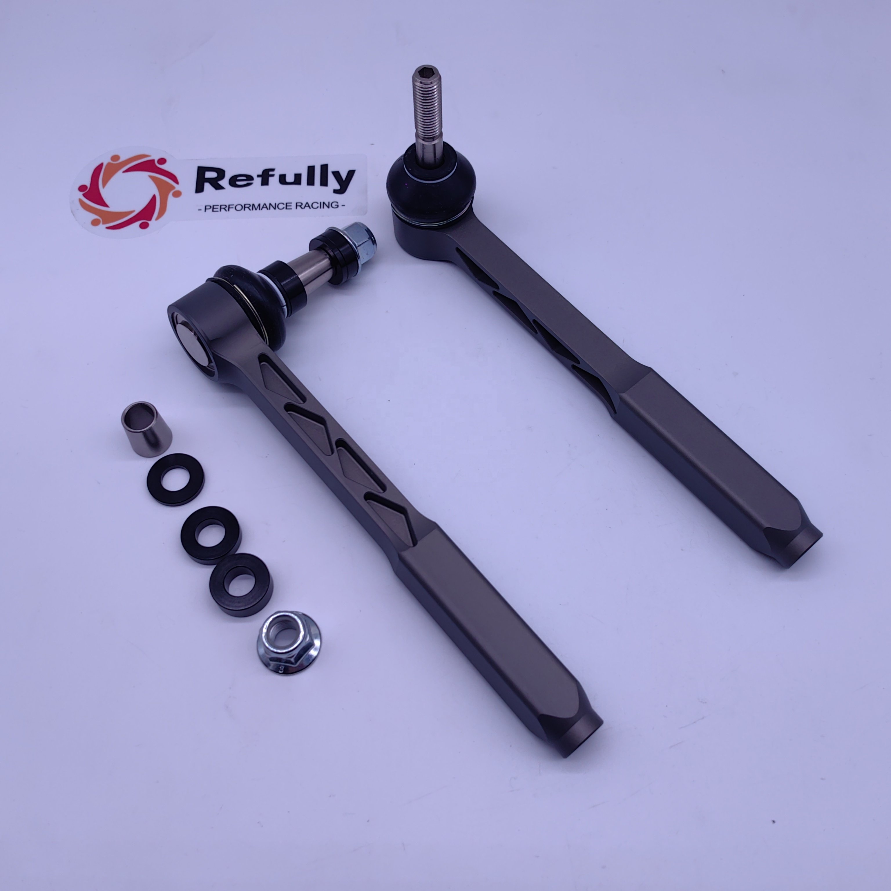 Bump Steer Adjustable Outer Tie Rod Ends Kit For Porsche 718/Boxster/Cayman CNC Billet Aluminium Made Spherical Bearings Heim Jo