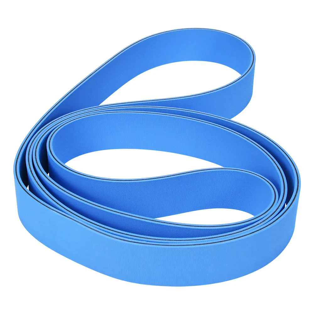 paper industry high speed flat belt Industrial double sided blue nylon sandwich belt friction belt