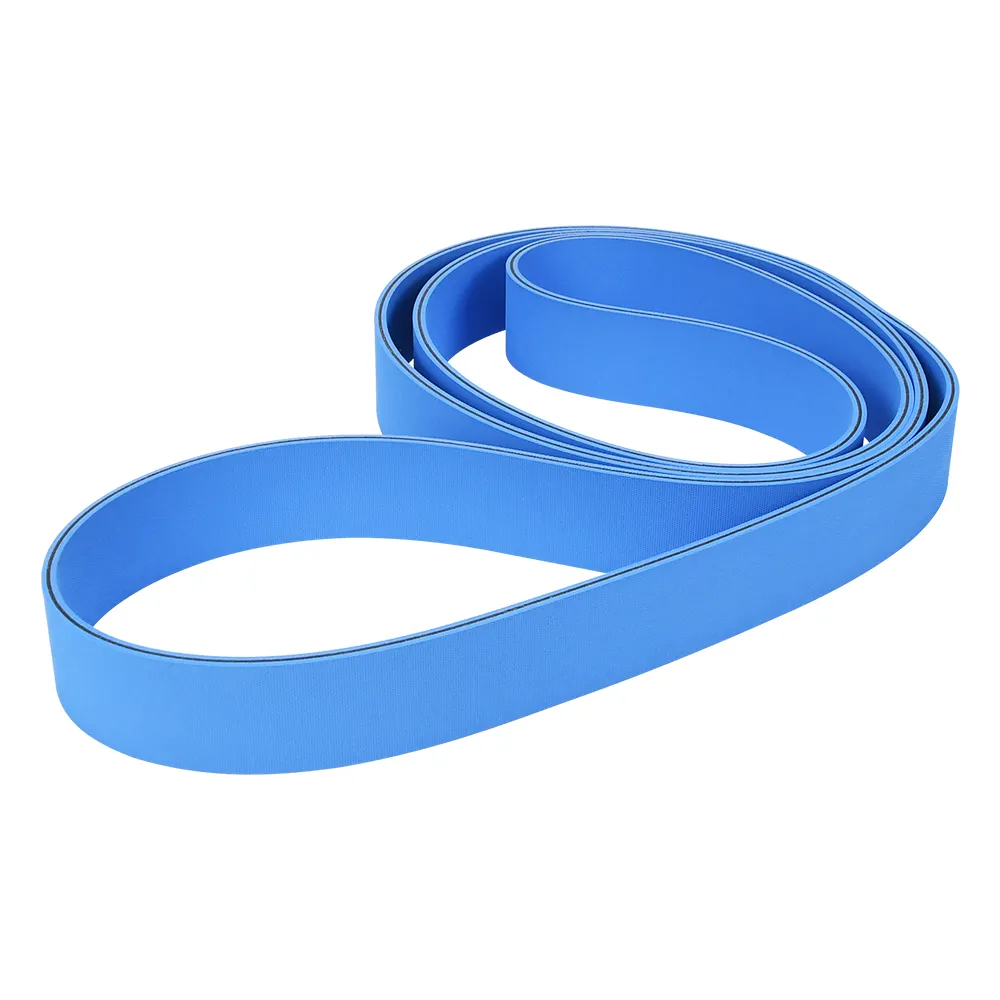 paper industry high speed flat belt Industrial double sided blue nylon sandwich belt friction belt