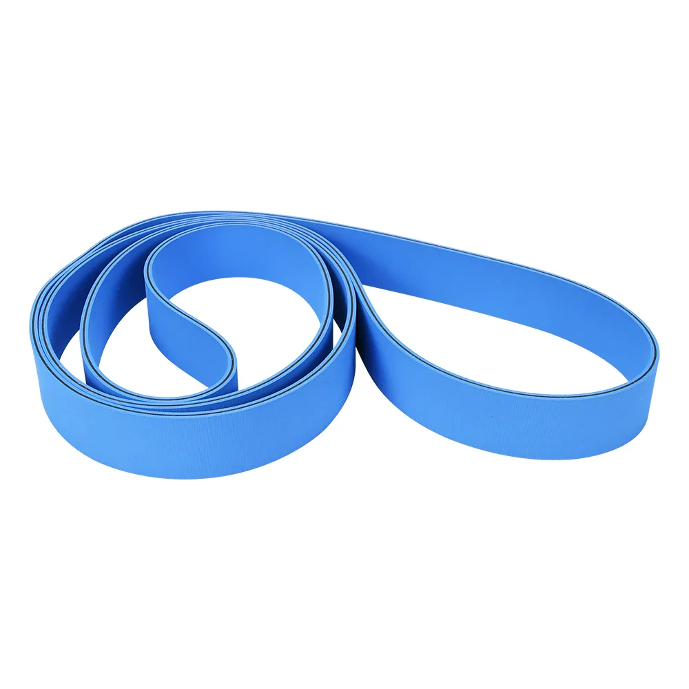 paper industry high speed flat belt Industrial double sided blue nylon sandwich belt friction belt