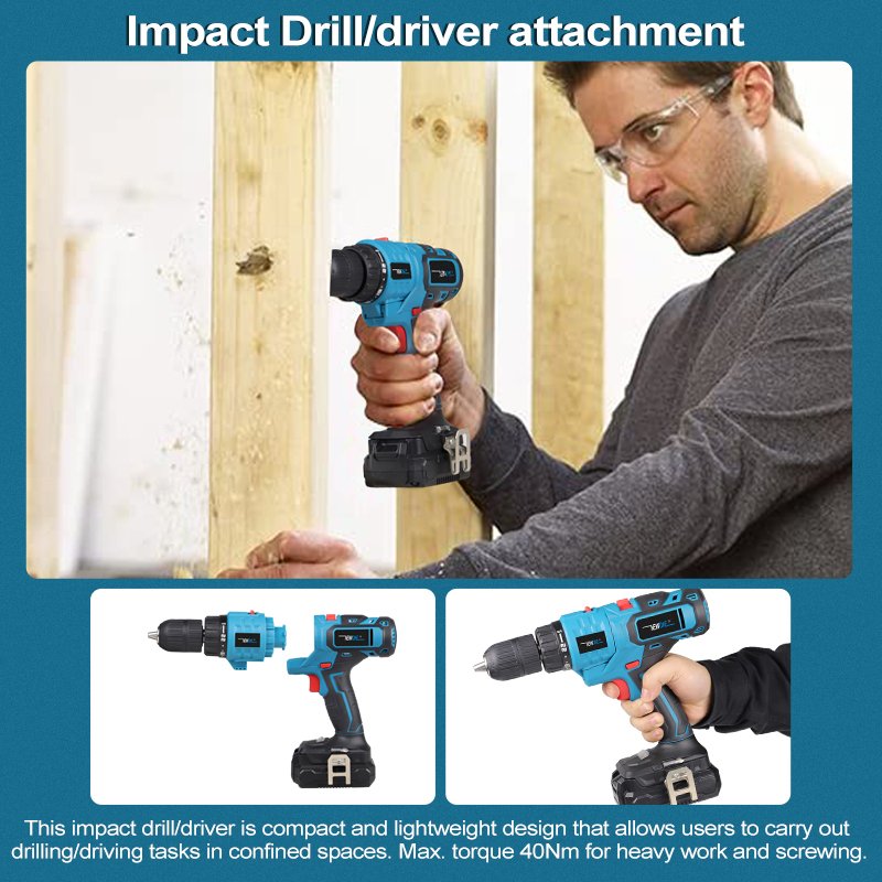 NEWONE 20V Power Drill Set Combo kit jig saw reciprocating saw oscillating tool Sander attachments Wukong Series with accessory