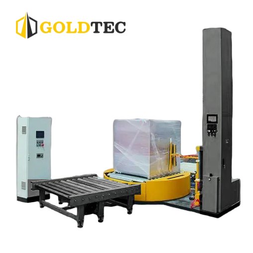 Full Automatic on Line Pallet Stretch Film Wrapping Machine