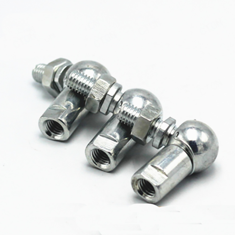 DIN71802 CS10M6 M6 stainless steel 304 angle ball joint rod end clip locking ball joint