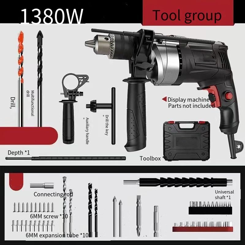MRY Professional 1380W Complete accessories rotary electric hammer Hand Socket Tool Set