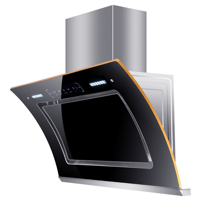 Wall Mounted Kitchen Chimney Spare Parts Range Hood Black Titanium Chimney