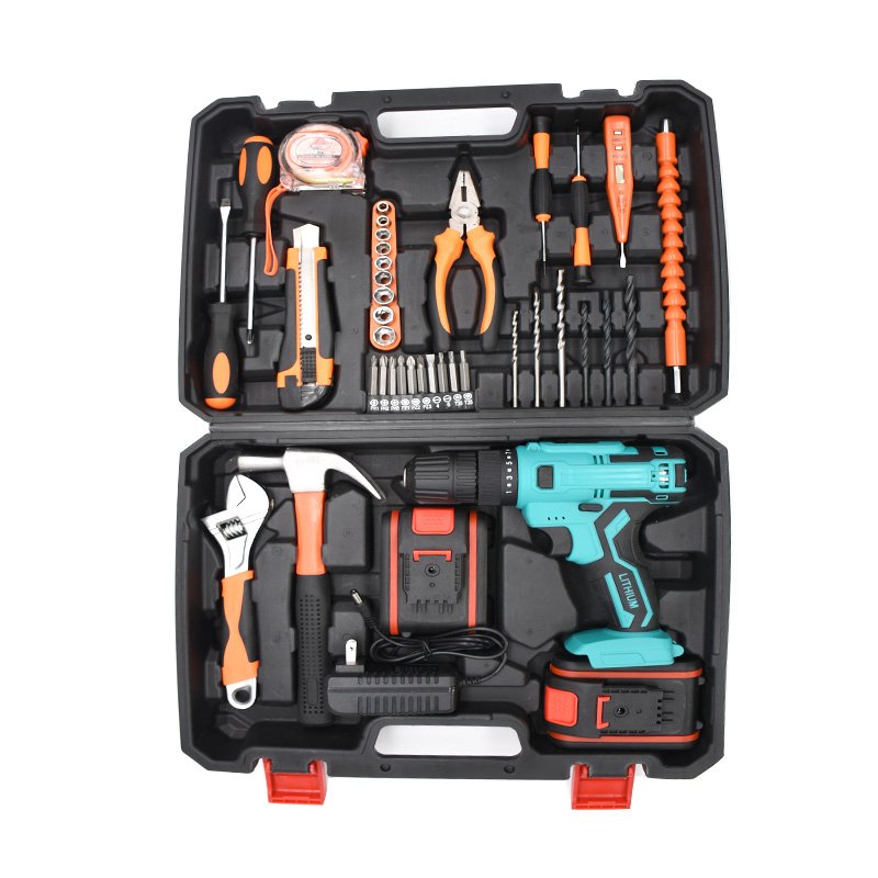 2021 New Product Power Tool Kits cordless 21V combo kits38 Pieces electric drill power toolkit for woodworking