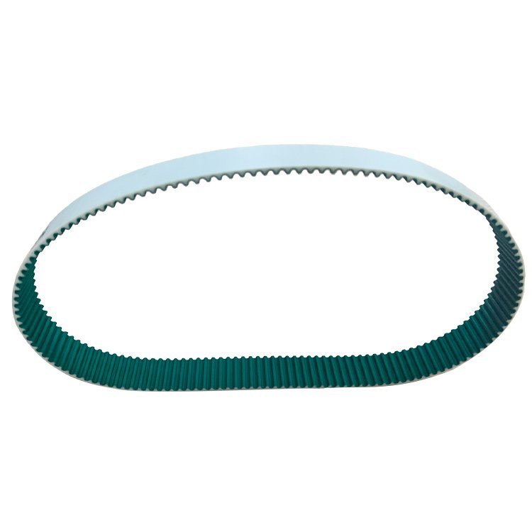 PU synchronous belt with green cloth on tooth surface can be customized timing belt