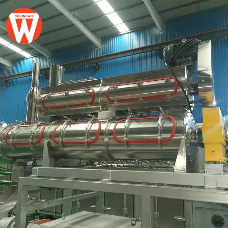 Twin Screw 3-4t/h Fish Feed Production Line Auto Machinery