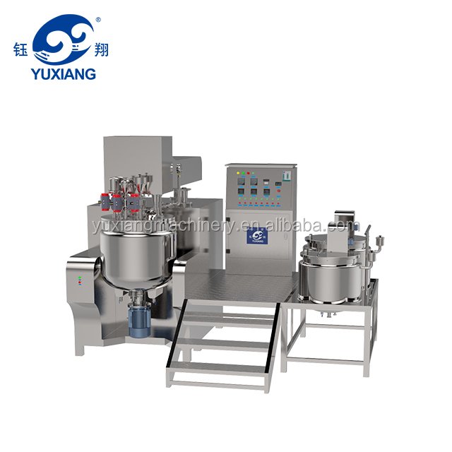 Yuxiang 100L Cosmetic Cream Vacuum Homogenizing Emulsifier Mixing Machine