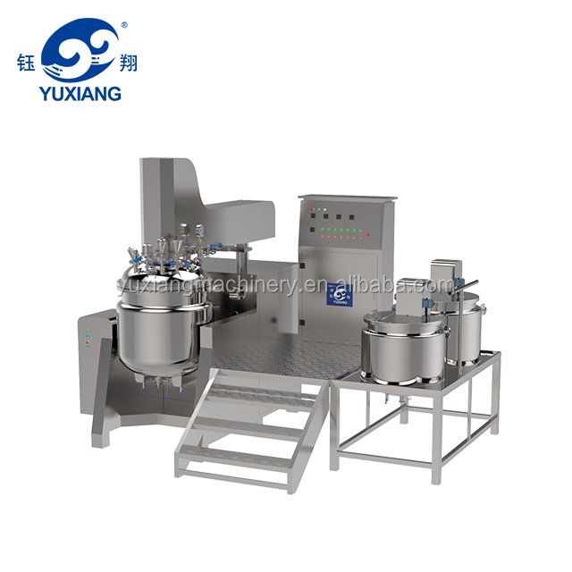 Yuxiang 100L Cosmetic Cream Vacuum Homogenizing Emulsifier Mixing Machine