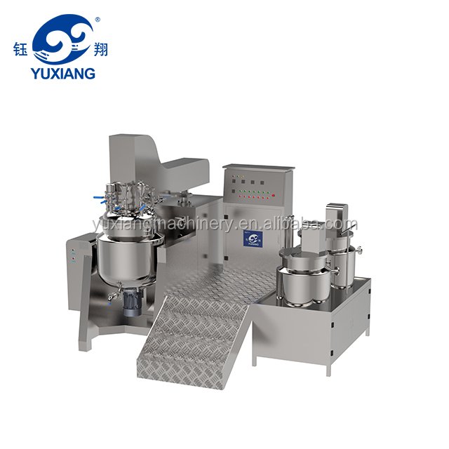 Yuxiang 100L Cosmetic Cream Vacuum Homogenizing Emulsifier Mixing Machine