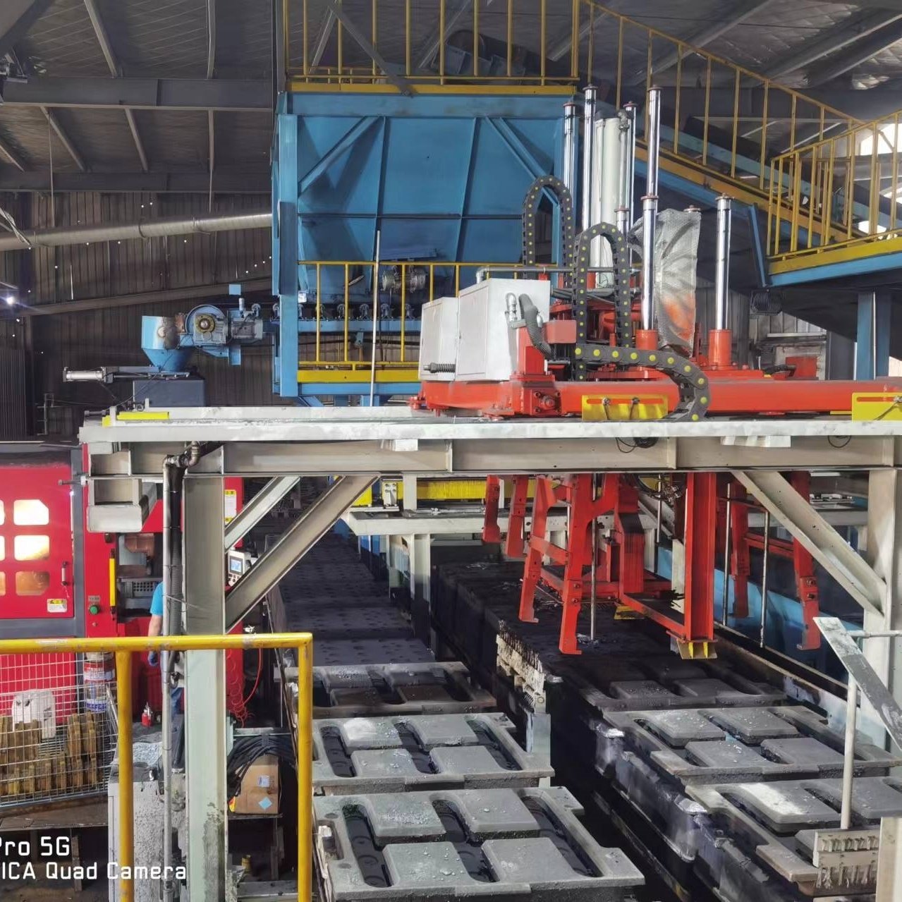 Cast Iron Automatic Moulding Machine Green Sand Horizontal Flaskless Molding Equipment Production Line