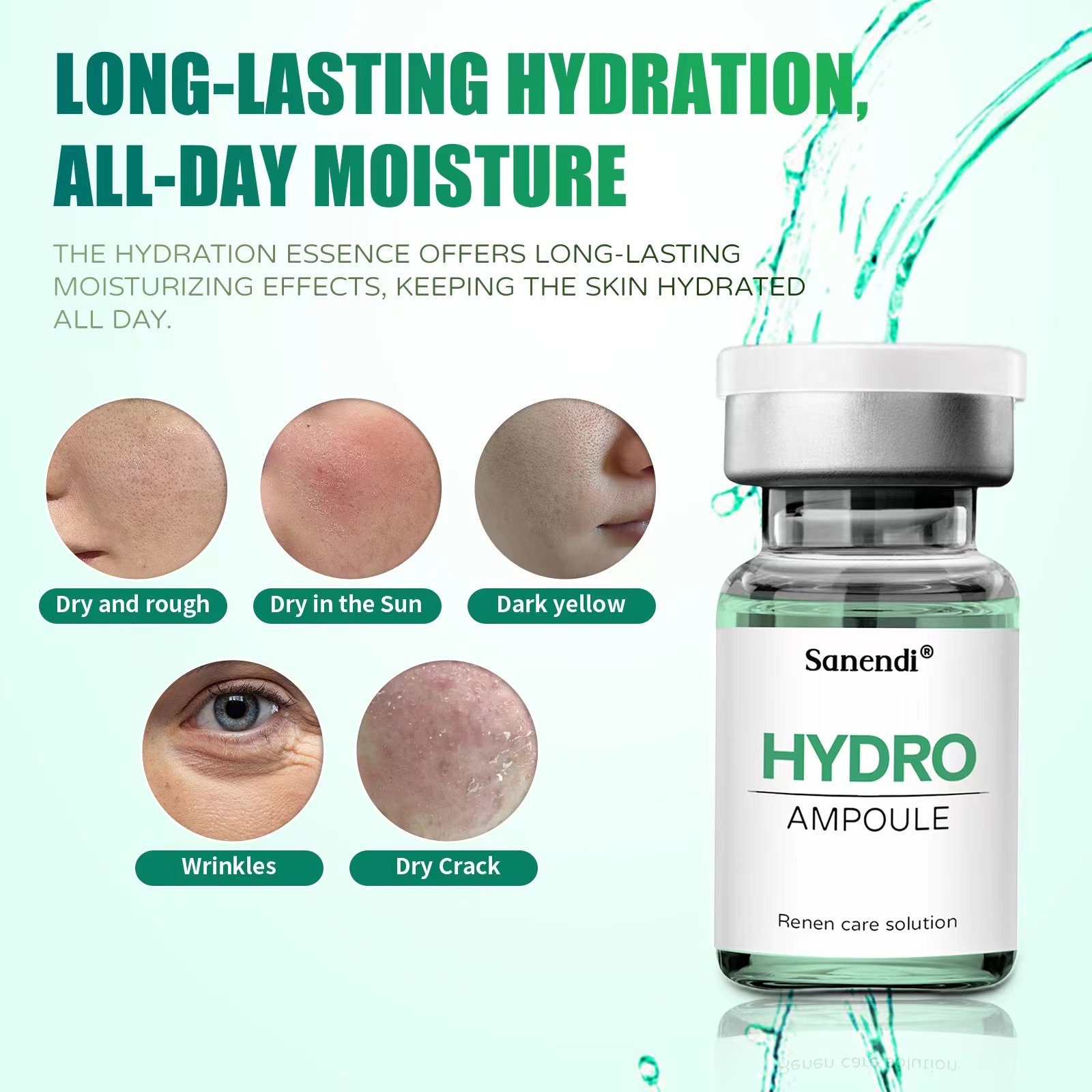 Jet peel 7ml deep hydration cleansing water skin care moisturizing whitening exfoliation ampoule facial anti-aging