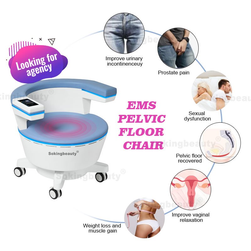Pelvic Floor EMS Machine Muscle Repair Chair High Power Vaginal Tightening Beauty Equipment EMS HI-EMT Muscle Stimulator Device