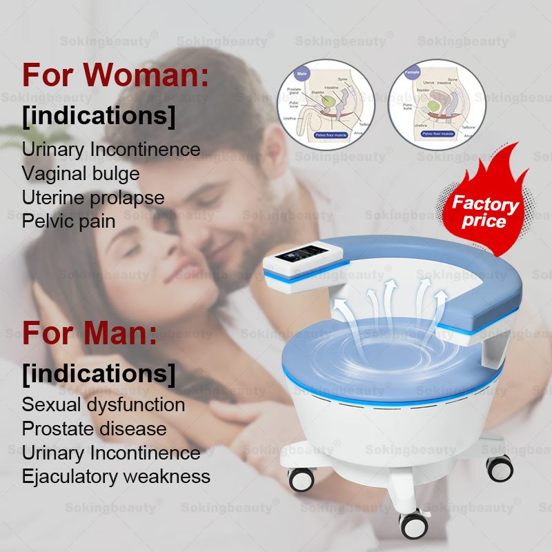 Pelvic Floor EMS Machine Muscle Repair Chair High Power Vaginal Tightening Beauty Equipment EMS HI-EMT Muscle Stimulator Device
