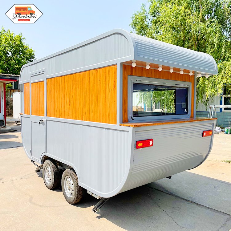 Outdoor Street Ice Cream Cart Food Van Food Truck Mobile Food Trailer Coffee Booth Ice Cream Cart for Sale