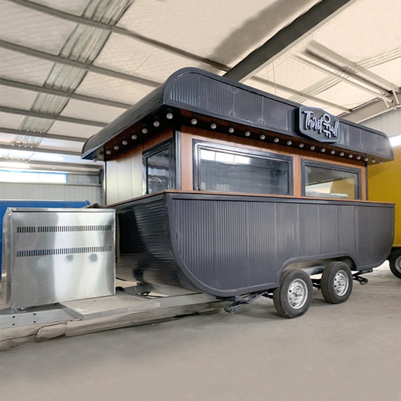 Outdoor Street Ice Cream Cart Food Van Food Truck Mobile Food Trailer Coffee Booth Ice Cream Cart for Sale
