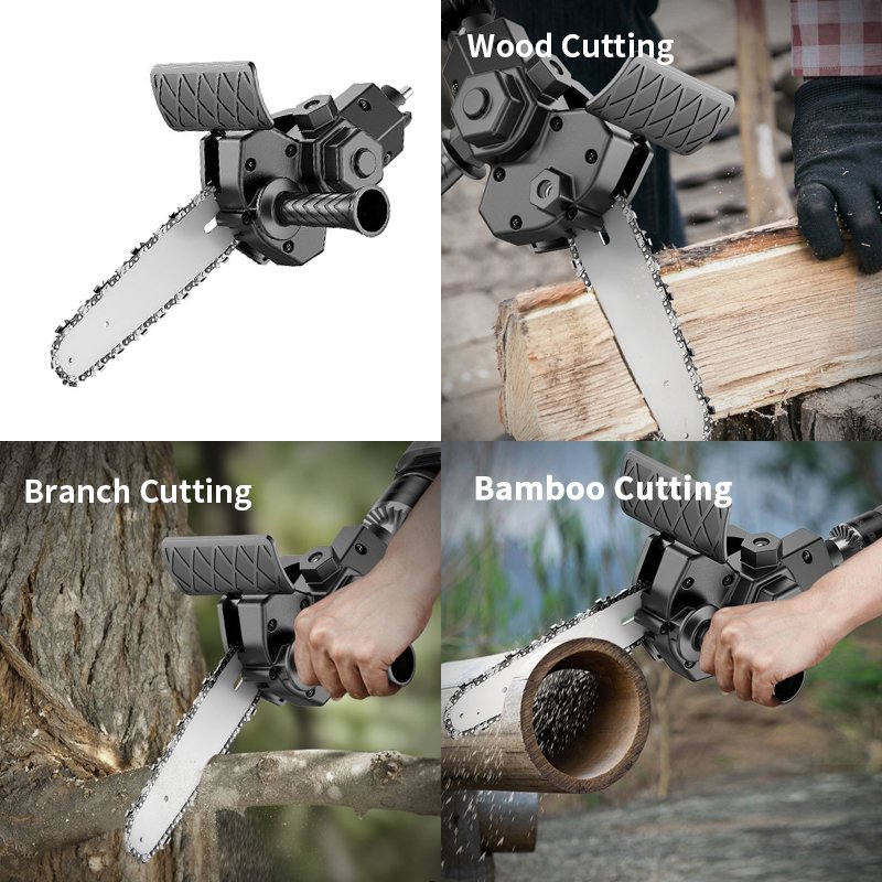 6inch Pruning Trees Wood Cutting Accessories High Power Electric Angle Grinder Chainsaw Adapter