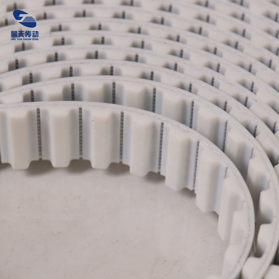 PU synchronous timing belt 50mm with steel wire for transmission and for animal feed mini process