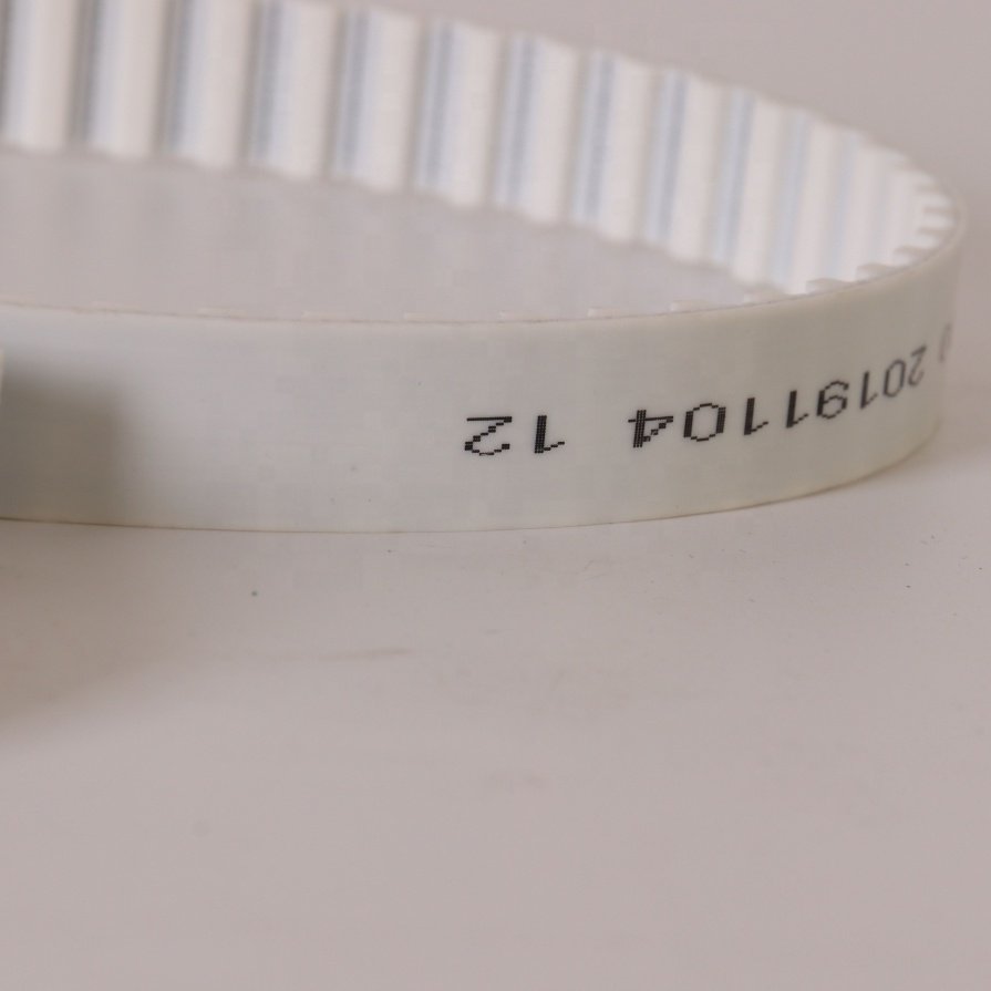 PU synchronous timing belt 50mm with steel wire for transmission and for animal feed mini process