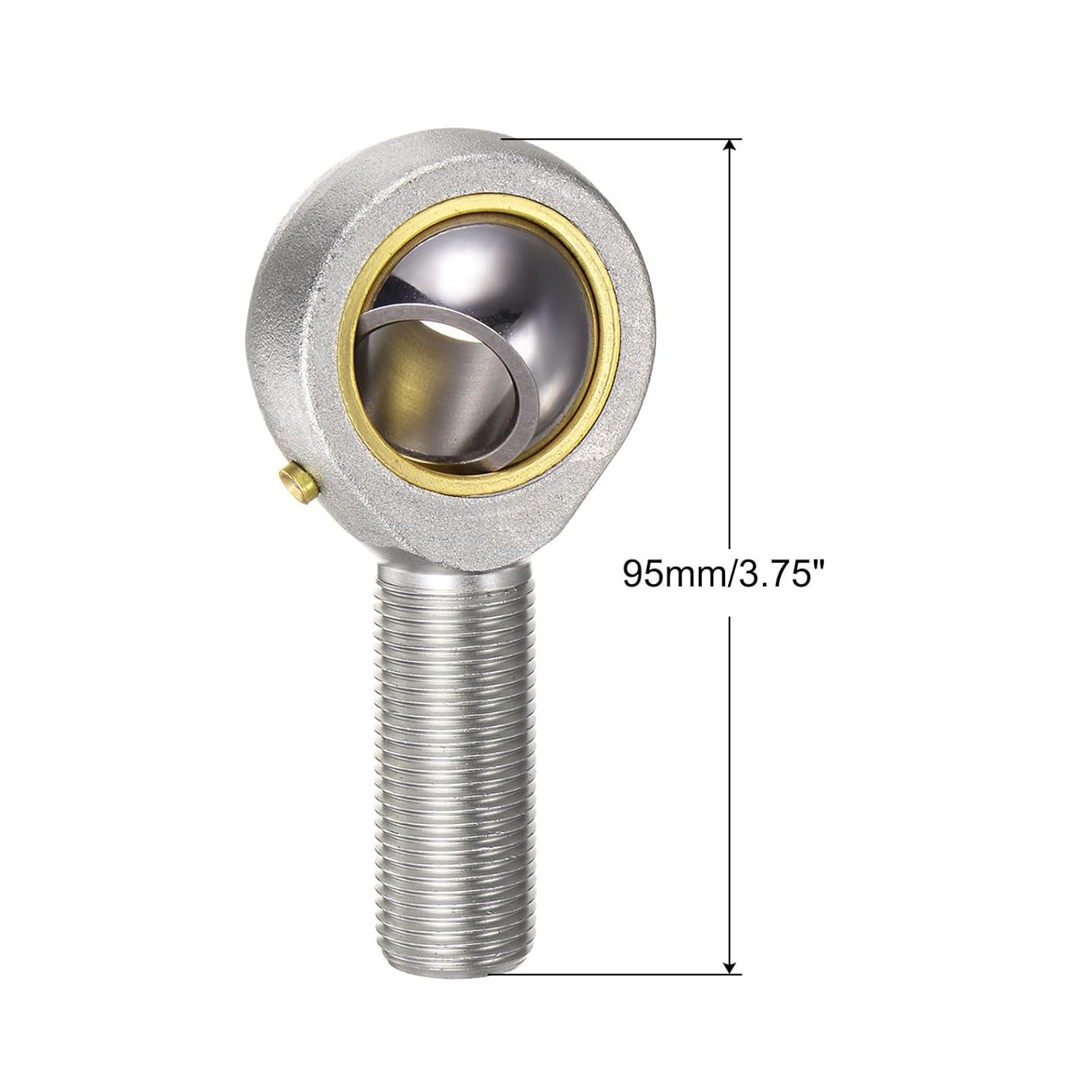 POSB12 19.05mm Rod End Bearing, 295g/pcs 3/4-inch Bore Pre-Lubricated 3/4-16 UNF Male Thread Right and Left Hand Jam Joint