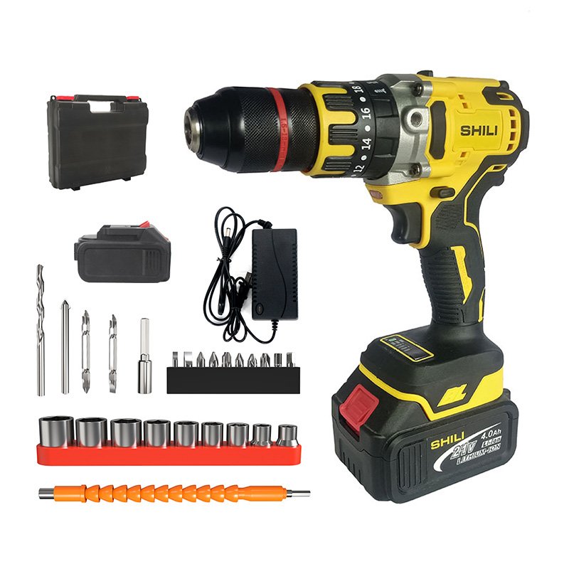 21V 1.5Ah/2.0Ah/4.0Ah Lithium Electric Drill Power Cordless Drill Combo Set