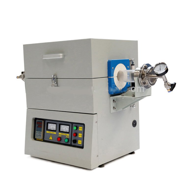 1200 Degree Compact Split Tube Furnace for Heat Treatment with Vacuum Flanges