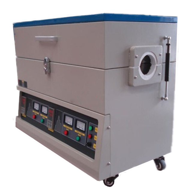 1200 Degree Compact Split Tube Furnace for Heat Treatment with Vacuum Flanges