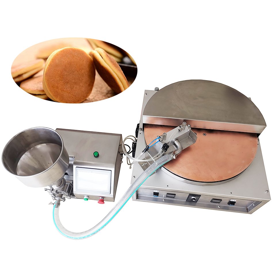 In Stock Automatic Commercial Industrial Large Production Line Electric Pancakes Making Dorayaki Maker Pancake Machine