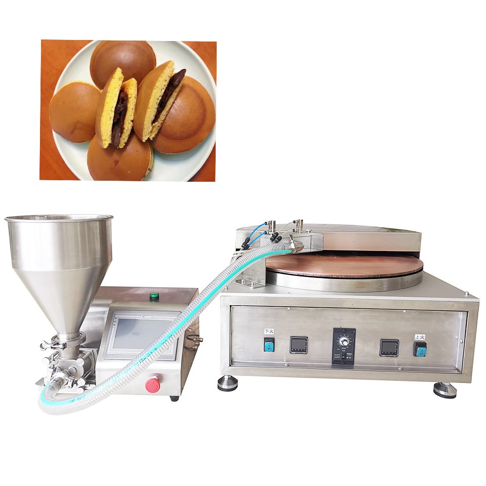 In Stock Automatic Commercial Industrial Large Production Line Electric Pancakes Making Dorayaki Maker Pancake Machine