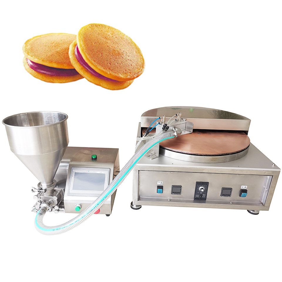 In Stock Automatic Commercial Industrial Large Production Line Electric Pancakes Making Dorayaki Maker Pancake Machine