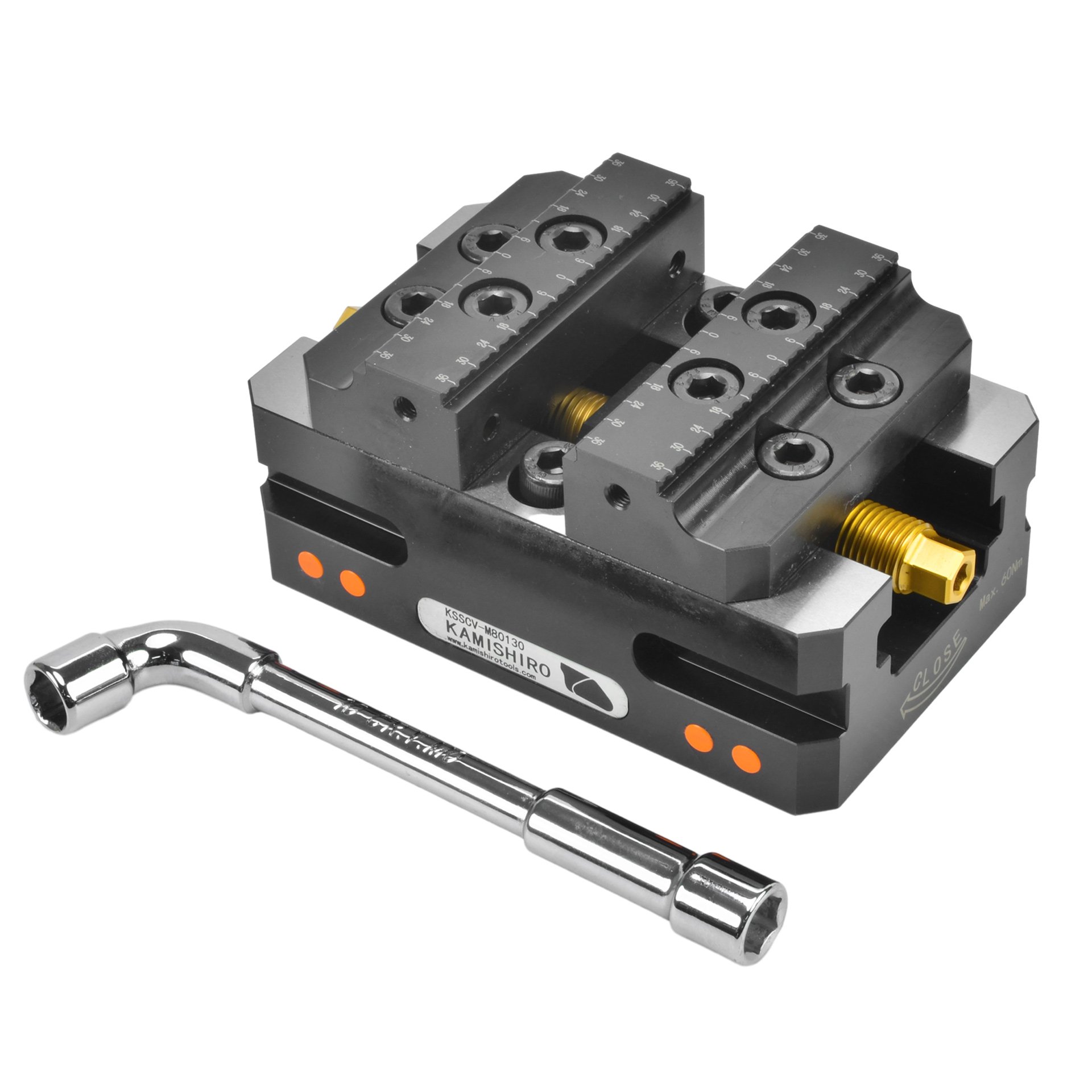 Makro Grip 5thaxis Cnc Tools Self-Centering Vise for Rotary Table Milling Machine 4axis Precision CNC Vice Width 125mm Kamishiro