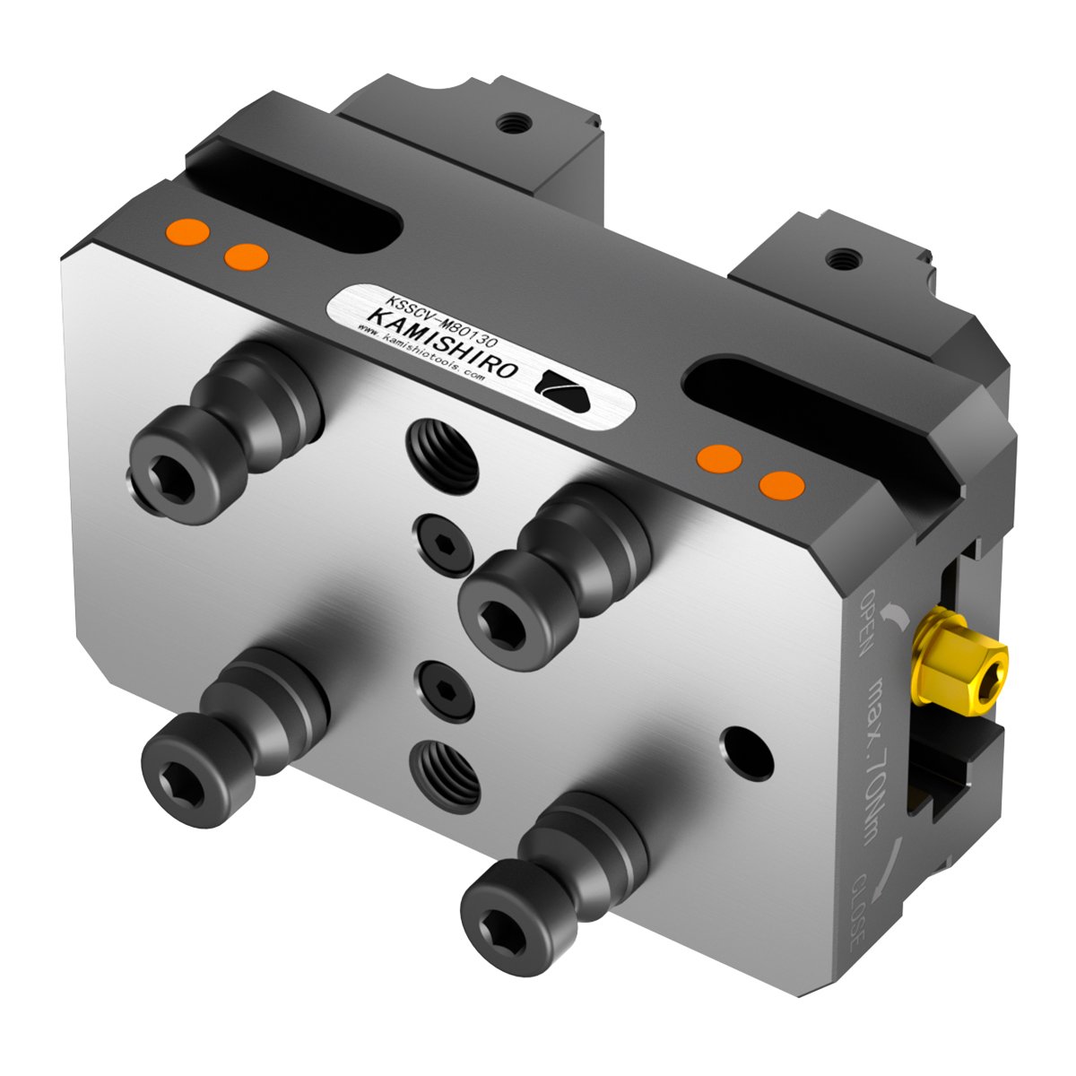 Makro Grip 5thaxis Cnc Tools Self-Centering Vise for Rotary Table Milling Machine 4axis Precision CNC Vice Width 125mm Kamishiro