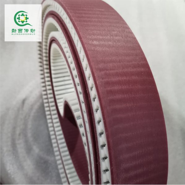 TPU synchronous engine belts with coating at5 at10 open end polyurethane PU steel timing belt