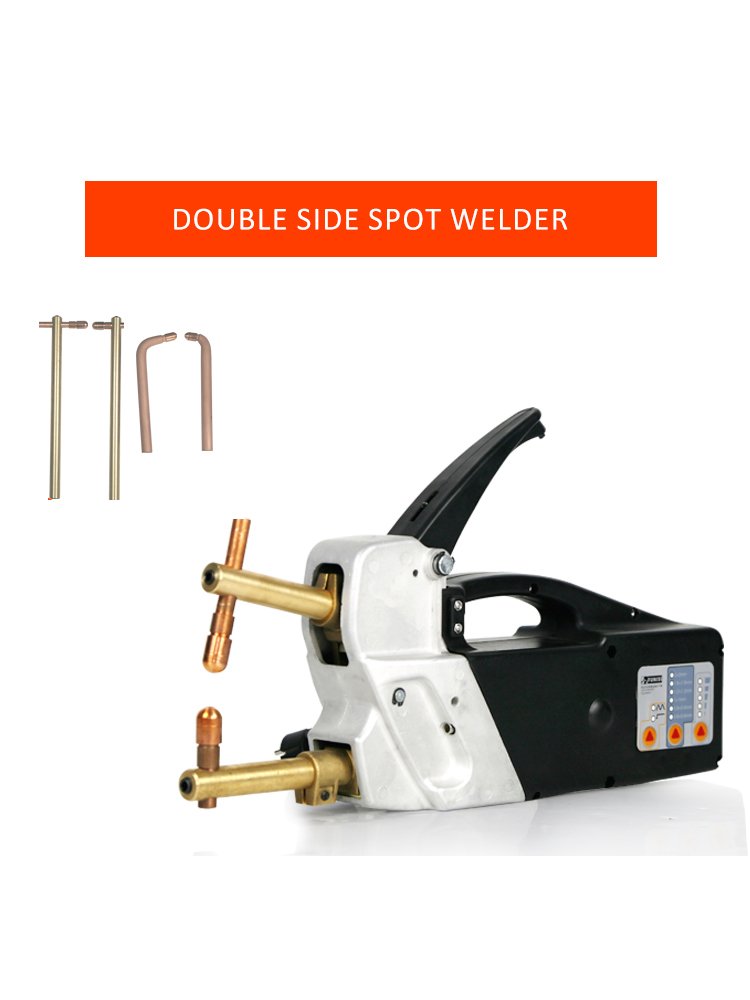220V Electric Spot Welder Handheld Double Side Spot Welding Machine Repair Welding Sheet Metal Repair Tool 2.0 +2.0mm
