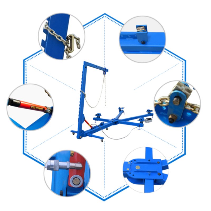 Small Car Chassis Pulling Machine Portable Body Repair Equipment