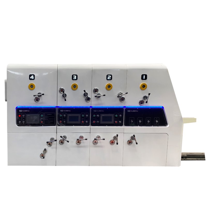 Auto Feeding Paper Three Color Printing Machine With Slotter and Die Cutter for Manufacturing Plants New or Used Condition