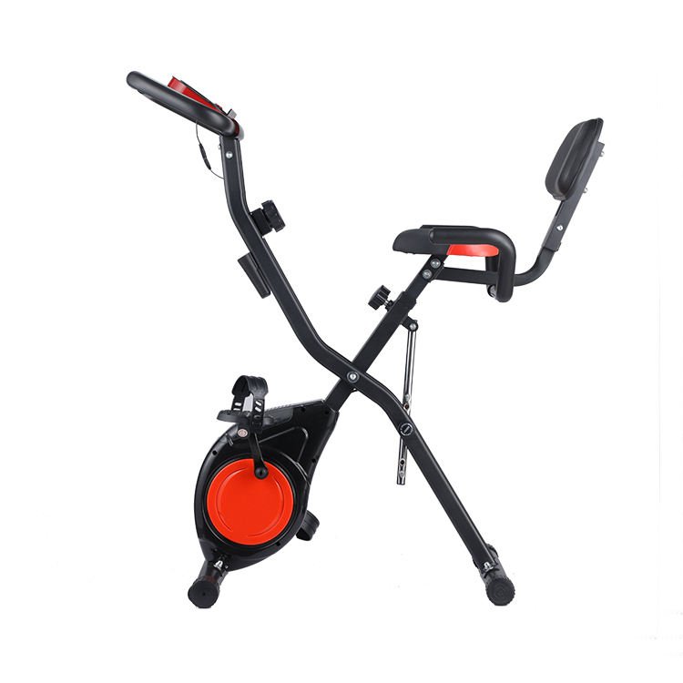 Small Office Fitness Exercise Bike Folding Magnetic Indoor Exercise Bikes For Multi-functional Use