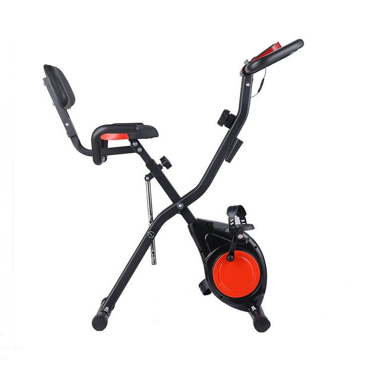 Small Office Fitness Exercise Bike Folding Magnetic Indoor Exercise Bikes For Multi-functional Use