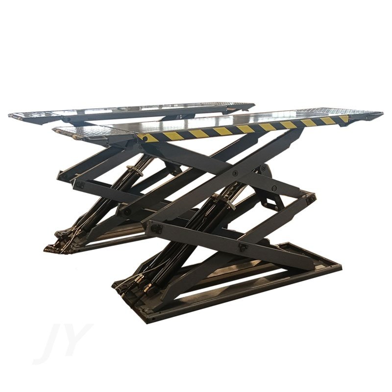China Cheap Price 3500kg Ultra-thin Small Scissor Lift Car Lift Auto Repair Shop