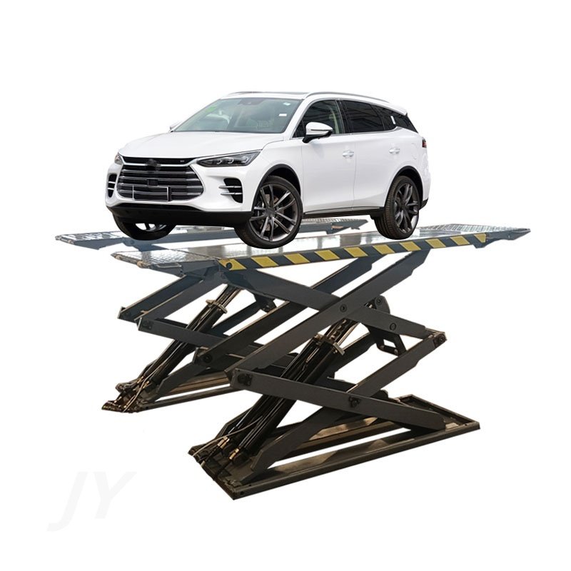 China Cheap Price 3500kg Ultra-thin Small Scissor Lift Car Lift Auto Repair Shop