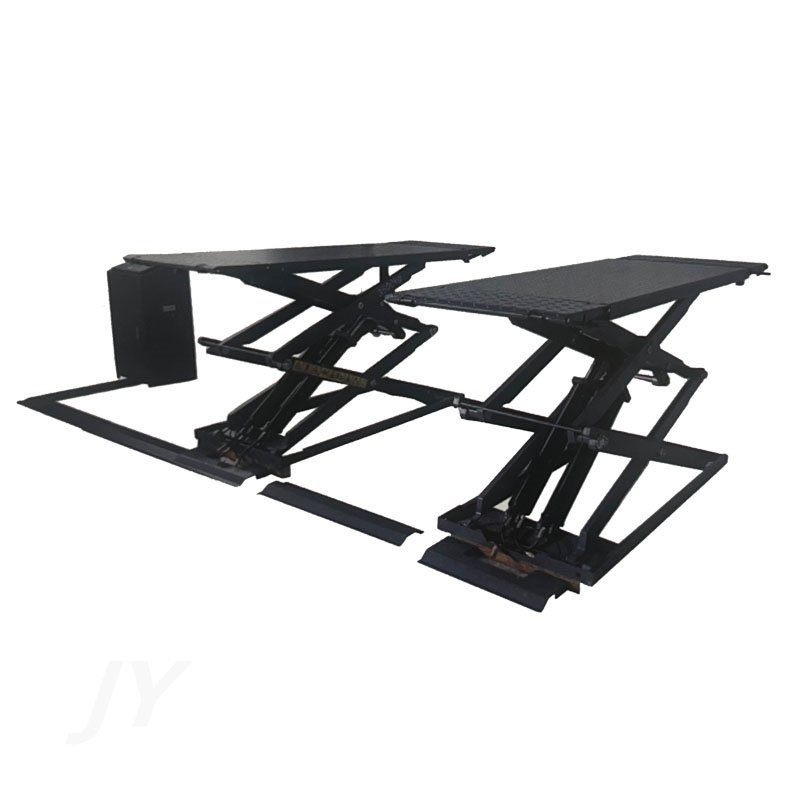 China Cheap Price 3500kg Ultra-thin Small Scissor Lift Car Lift Auto Repair Shop