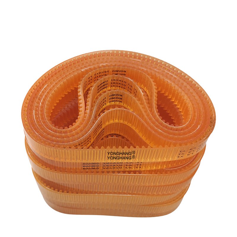 Japan original yellow color pu material 16*410 auto transmission bando timing belts for Inkle loom