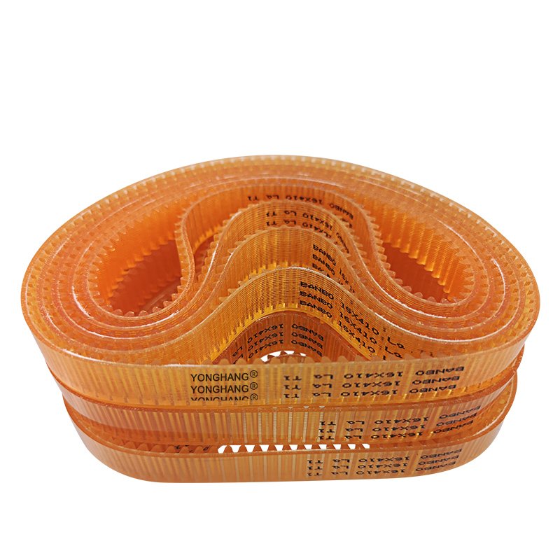 Japan original yellow color pu material 16*410 auto transmission bando timing belts for Inkle loom