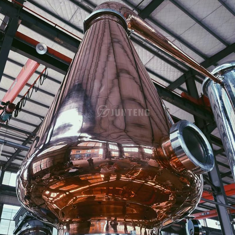500-5000L Stainless Steel Column Electric Alcohol Distiller Sanitary New Commercial Whiskey Still Alcohol Distillation Machine